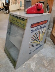 Vintage Industrial / Commercial Fixture Paintbrush Point of Sale Cabinet Art