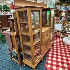 Antique Wooden Display Cabinet Buffet Replacement Glass – Freight / Local Pickup