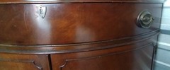 Antique Drexel Corner China Cabinet — Mahogany — circa 1950’s