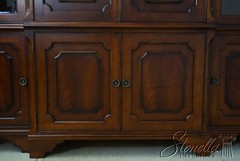 F65808EC: Mahogany Large 3 Section TV Entertainment Bookcase Unit