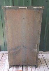 VtgWallShelfCupboardPaintedWoodDoorsFolkArtPrimitiveRetroGrannyCottageCore60s80s