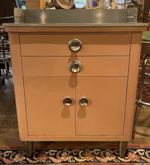 Pair Of Vintage Mid Century Modern HAMILTON Medical cabinet, Great MCM Colors