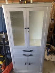 Vintage 1950’s Hamilton Electric Medical Cabinet refinished MCM