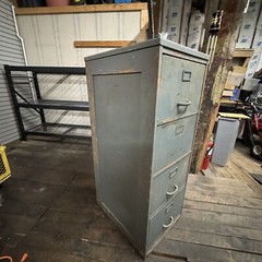 VTG ANTIQUE WOODEN FILE CABINET