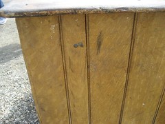 c1850-0 country store COUNTER GORGEOUS grain paint MASSIVE drawers 9′ 11″ x 33″H