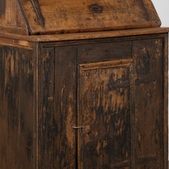 19th-Century Hungarian Rustic Pine Cabinet Cupboard