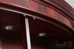 72808: BAKER Vintage Mahogany Bow Front China Cabinet