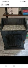 Vintage Primitive Farmhouse Spice Cabinet 19″×17″×7″ – Great Condition