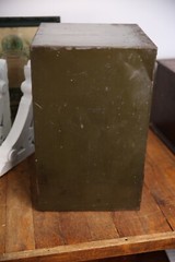 Vintage Industrial file cabinet ledger book holder Salesman Sample antique metal