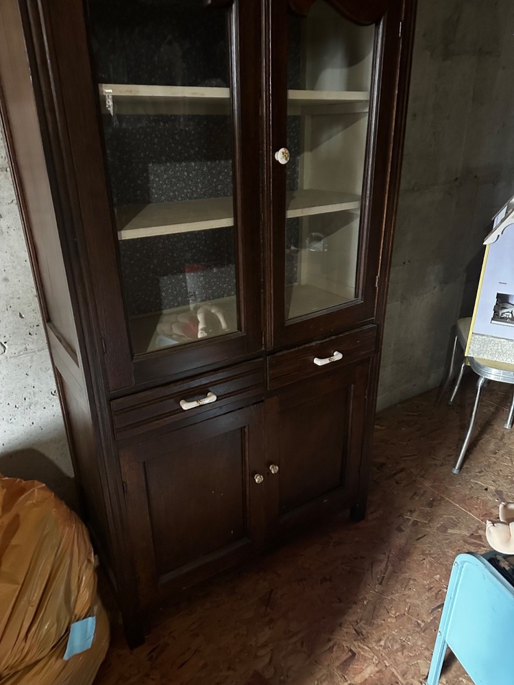 Antique Primitive Cabinet Cupboard Farmhouse