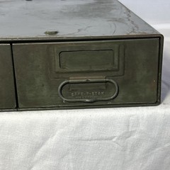 Vintage Safe-T-Stak Industrial Metal File Cabinet By Diebold Inc