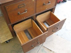 VINTAGE ANTIQUE QUARTER SAWN 4 DRAWERS OAK FILE CABINET EARLY 1900’S