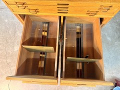 Antique American Quarter-Sawn Oak Stacking Flat File Drawer File Cabinet 1915