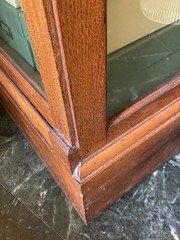 Vintage Wooden And Glass Store Floor Display Cabinet