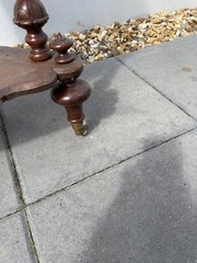 Antique Victorian Walnut Inlaid Corner What Not