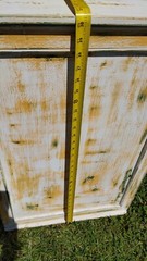 Handmade Hanging Jelly Milk Cupboard 30″ Cabinet 1 Door Primitive Rustic Patina