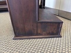 Antique Wooden Cabinet Letter Check File Drawers Industrial Register Desk Cubby