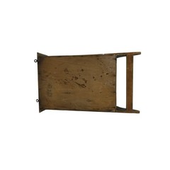 Antique Green Painted Wood Wall-Hanging Medicine Apothecary Cabinet with Beveled