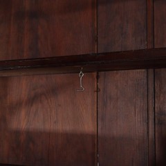 Oversized Antique Sheraton Flame Mahogany Step Back Cupboard c1830