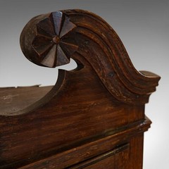 Antique Georgian Corner Cabinet, English, Oak, Wall Hanging Cupboard, Circa 1780