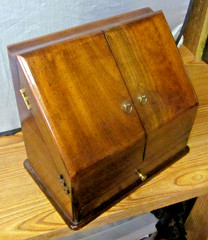 Vintage BRANDT Company Mahagony Desktop Letter Cabinet. EUC
