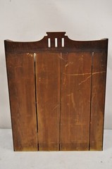 Antique Mission Oak Arts & Crafts Small Sliding Door Bookcase Curio with Drawers
