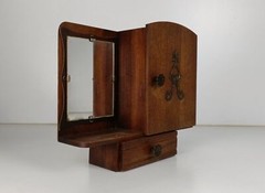 Art Deco Antique Medicine Apothecary cabinet wall hanging Bathroom Shaving cabin