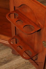 Henkel Harris Georgian Style Cherry Flip Top Server Cabinet