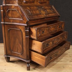 Lombard trumeau bureau double body furniture 20th century antique style desk
