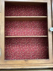 RARE Antique 1900s Hand Made Medicine Cabinet with Mirror Handcrafted Shelves