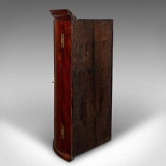 Antique Bow Front Corner Cabinet, English, Wall Cupboard, Georgian, Circa 1770