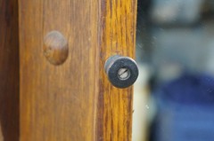 Antique Quartersawn Oak Mirrored Corner Medicine Cabinet Cupboard 20″