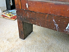 antique vintage industrial workbench cabinet tv stand table cleveland ohio 1920