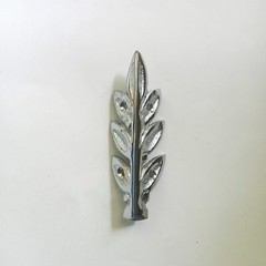 4pcs of Vintage Solid Brass Olive leaf Box Corner Protector Decor Shelf