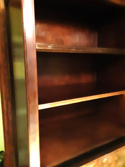 Antique Knob Creek original Wall unit Burl Drop Front Secretary Desk Cabinet