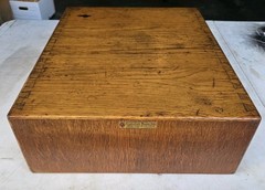 Two Drawer Golden Oak Library Card Catalog Index File Cabinet-Gaylord Bros
