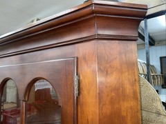 Statton Chippendale Style Solid Cherry Corner Cabinet with Keys