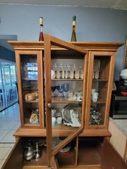 antique oak china cabinet