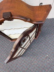 67662 Victorian Wall Hanging Curio Cabinet with Glass Door