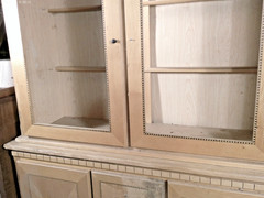 VINTAGE MID CENTURY BIEDERMEIER STYLE CABINET WITH CHECKERBOARD INLAY