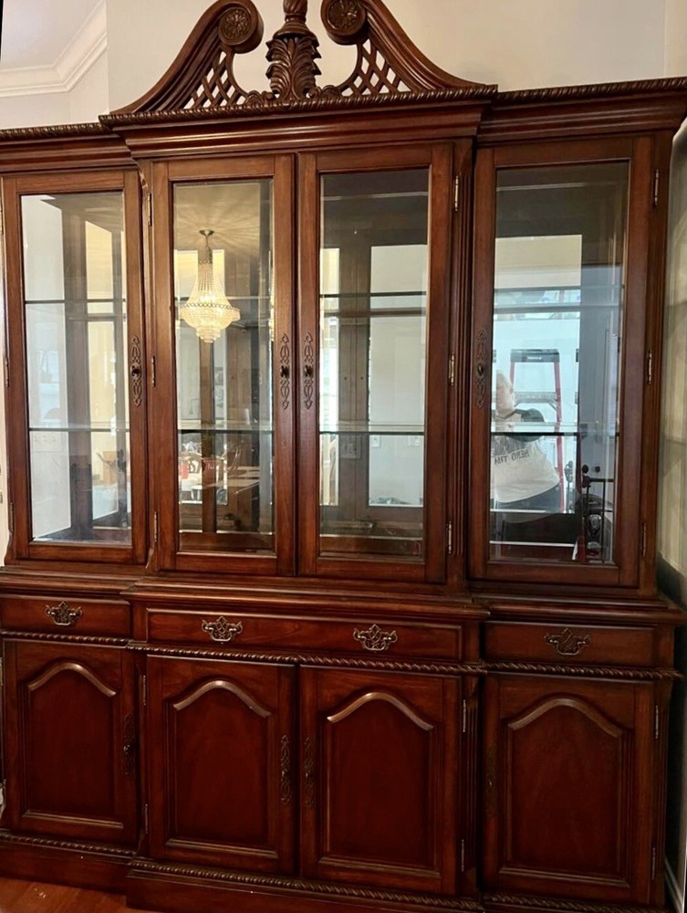 royal patina cnina cabinet dech and hutch