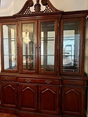 royal patina cnina cabinet dech and hutch