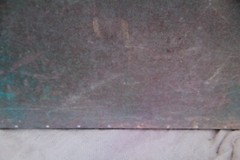 vintage lockable industrial pigeon hole storage cabinet. Rare with Lockable door