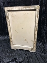 Vintage Metal Age Deco Simmons Furniture 1 Drawer Cabinet Side Table 22×14.5×13″