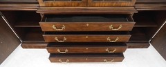 Henredon Large 78″ Wide Mahogany Breakfront MINT