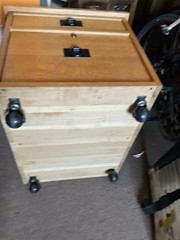 Stickley Mission Oak Rolling File Cabinet / Solid Quartersawn Oak