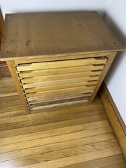 Antique Thompson Printer’s Cabinet, 10 Drawers. 8 Original, 1 Hamilton Drawer