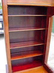 Choice Empire Single Door Mahogany China Display Cabinet