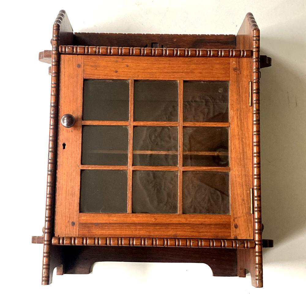 Wesleyan Mission Workshops Glass Fronted Wall Cupboard