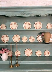Painted Cottage Shabby Chic China Cabinet